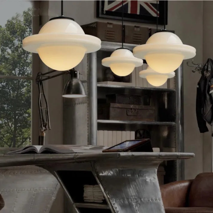 LYKKE - Lampe af mat glas