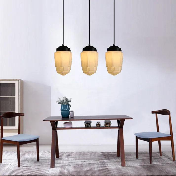LYKKE - Lampe af mat glas