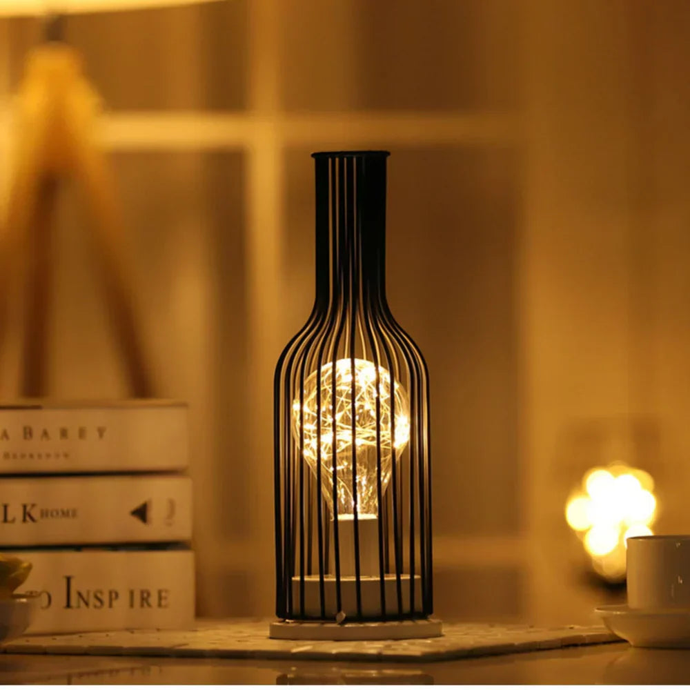 Elegant trådløs LED bordlampe