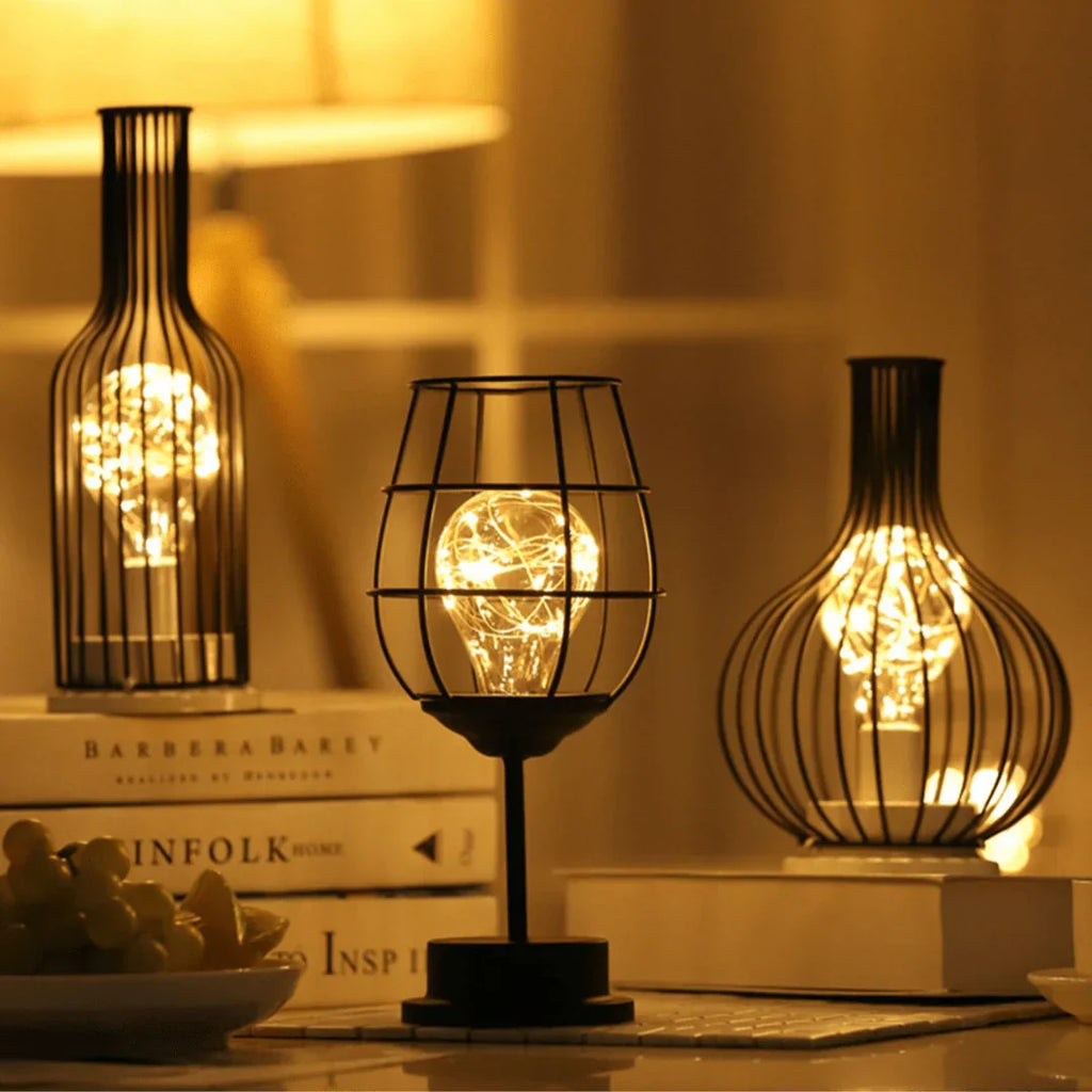Elegant trådløs LED bordlampe
