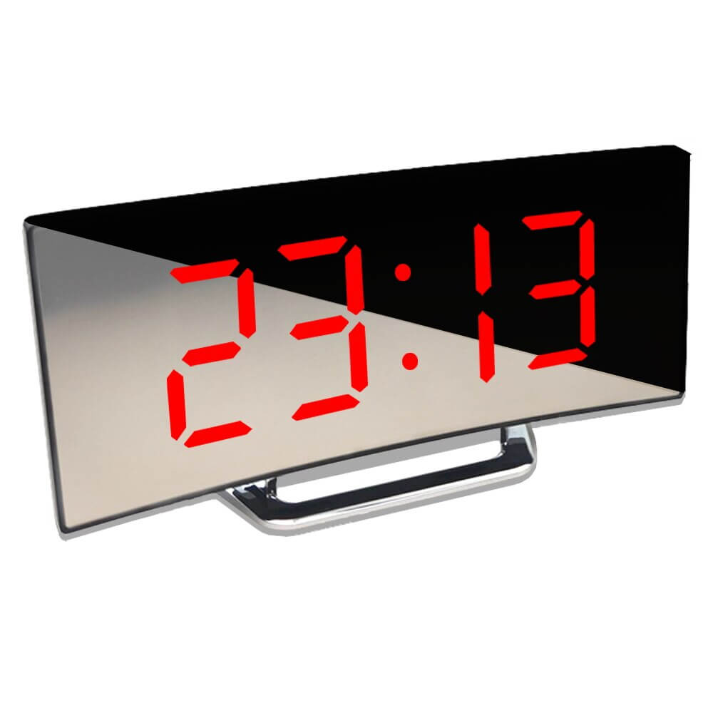 LED Vækkeur - Buet Digital