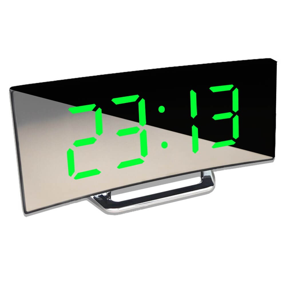 LED Vækkeur - Buet Digital