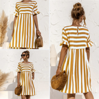 Emily | Stribet Sommerkjole