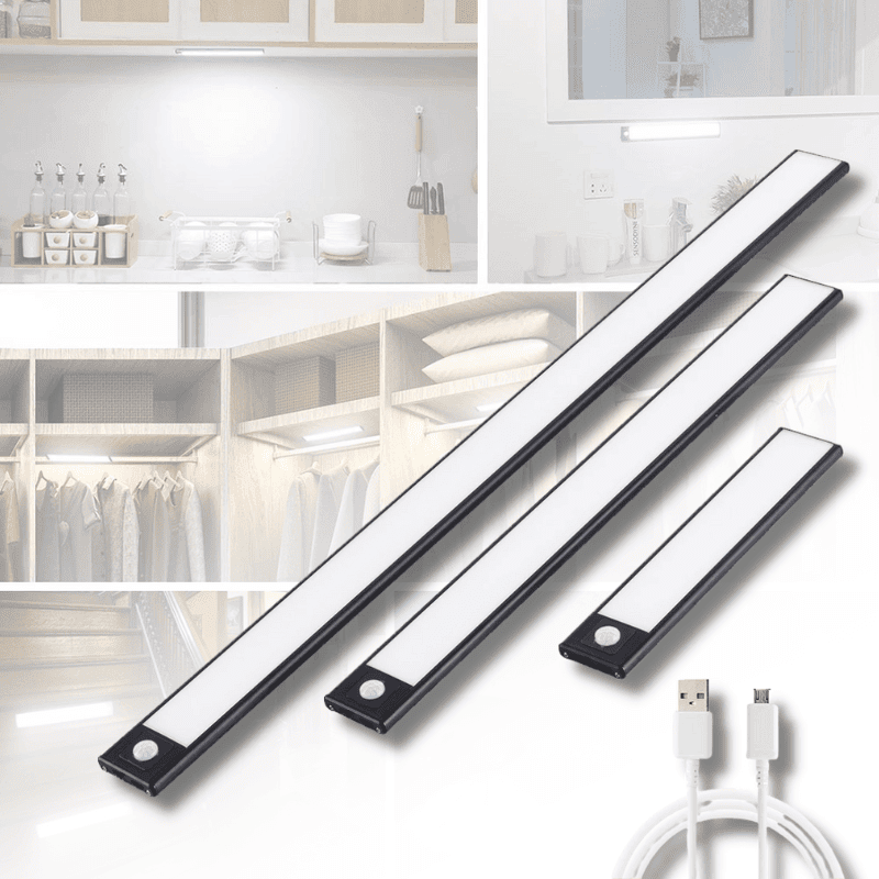 Opladelige lysstrips med sensor