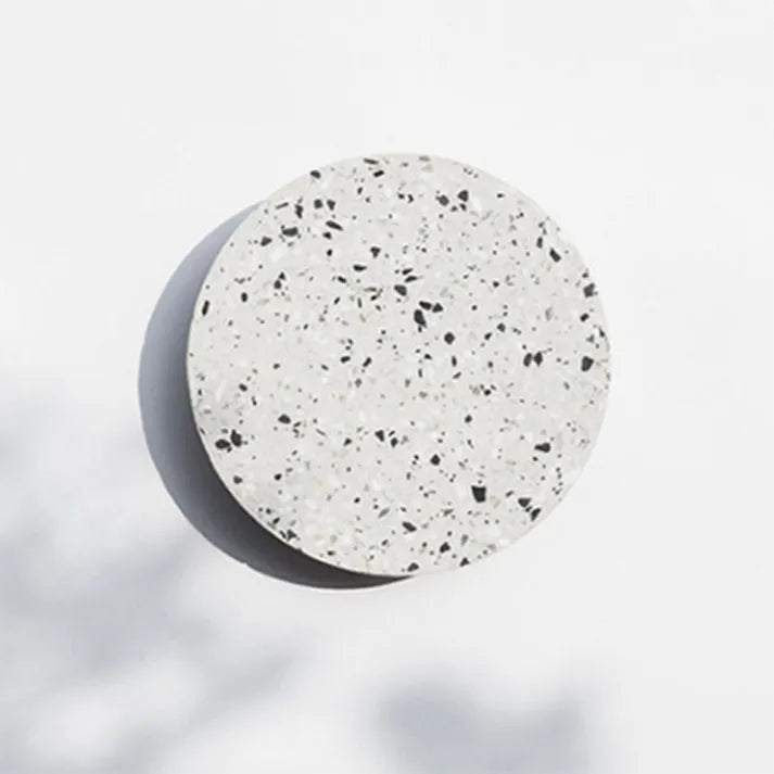 Skandinavisk Væglampe: Unik Terrazzo Design med Blødt, Varme Lys