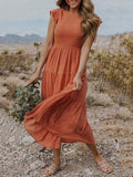 Sommerkjole med volanger | Elegant udseende
