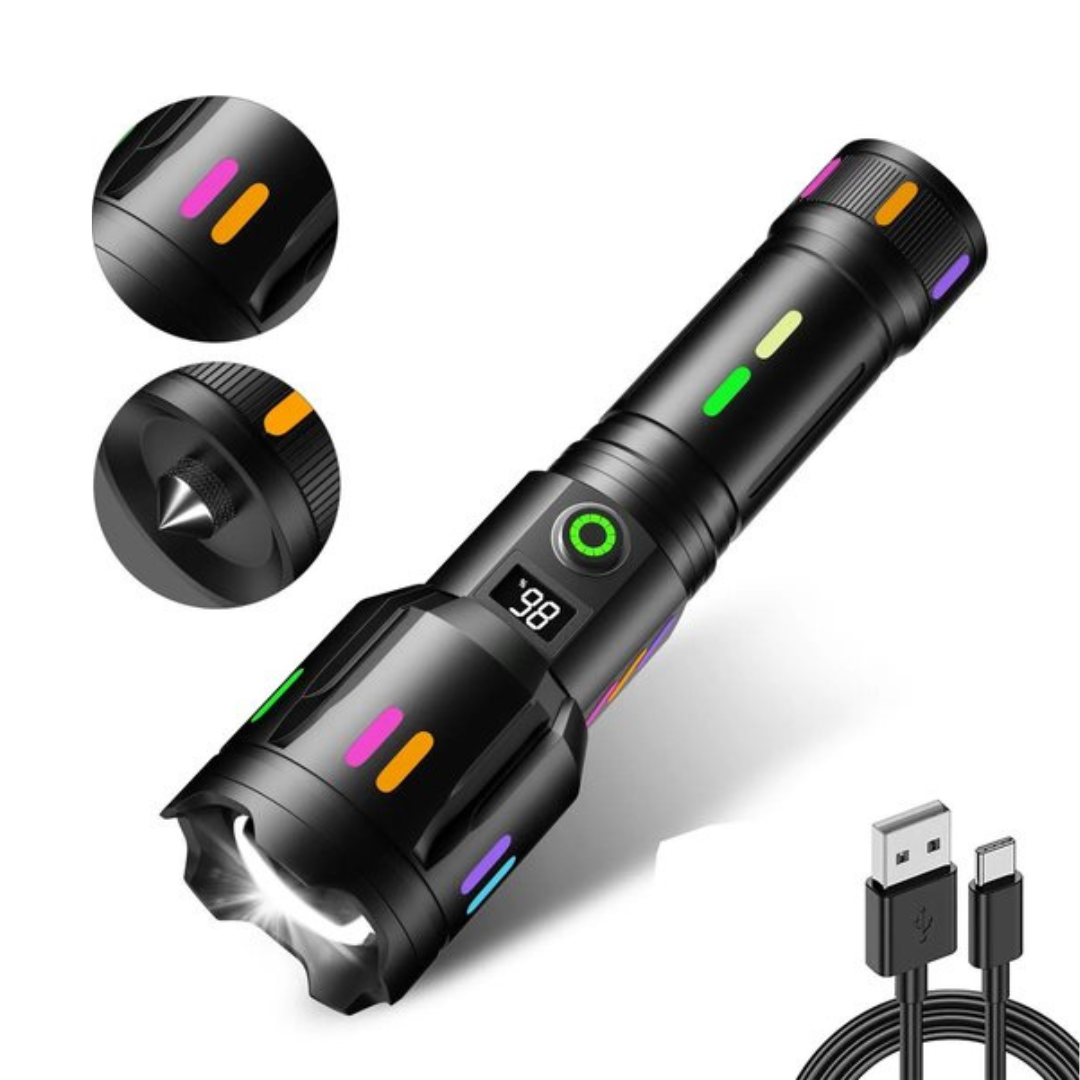 Genopladelig LED-lommelygte - 9000 lumen