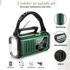 Ultimate Nødradio - Solcelledrevet & Optrækkelig