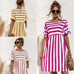 Emily | Stribet Sommerkjole