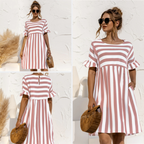 Emily | Stribet Sommerkjole