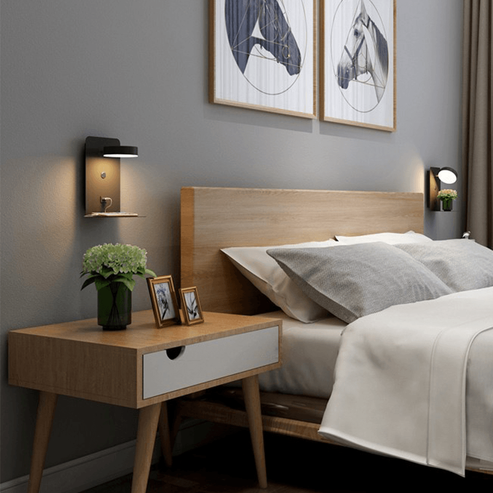 LED-lampe med opladestation - Drejelig 330° - Opladningsfunktion