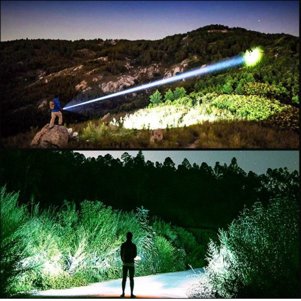 Genopladelig LED-lommelygte - 9000 lumen