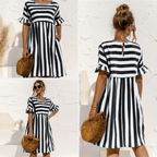 Emily | Stribet Sommerkjole