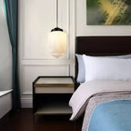 LYKKE - Lampe af mat glas