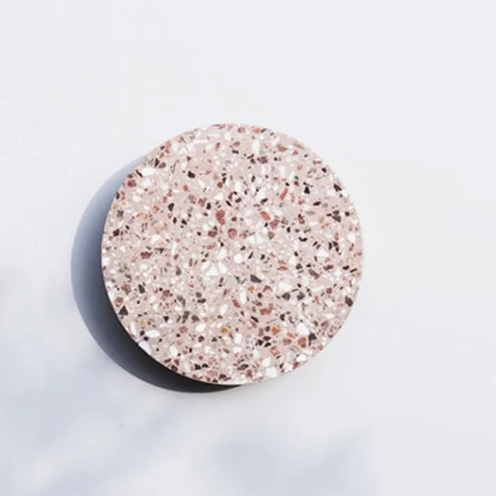 Skandinavisk Væglampe: Unik Terrazzo Design med Blødt, Varme Lys