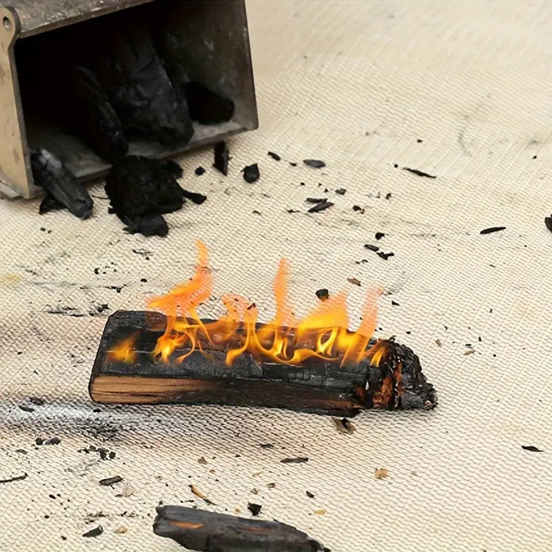 Grill- og Bålkurv Beskyttelse - Brandsikker Måtte
