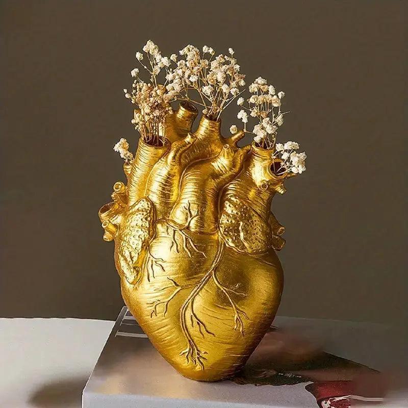 Elegant Hjerte Vase - Keramisk