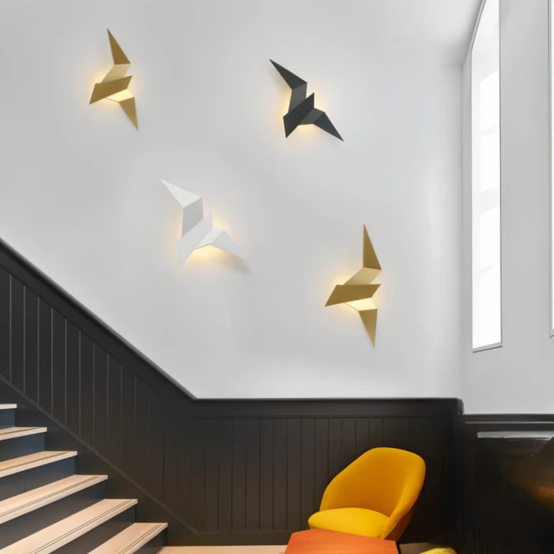 TORE - Kunstnerisk Origami Væglampe