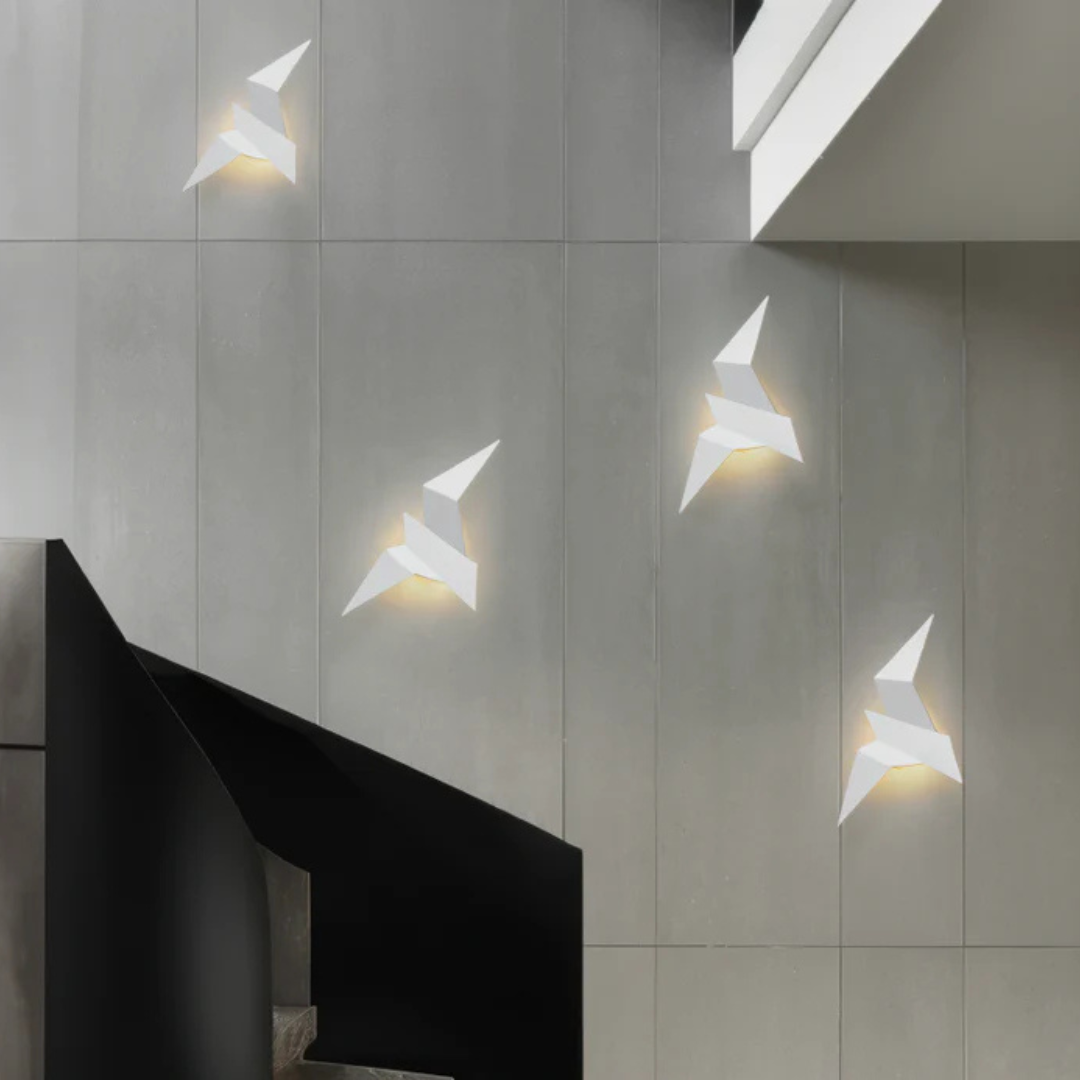 TORE - Kunstnerisk Origami Væglampe