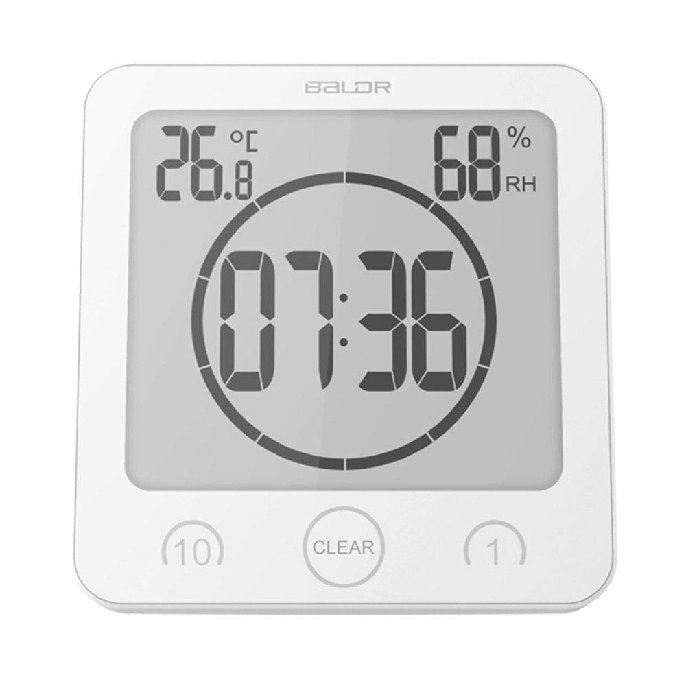 Waterproof Shower Clock - Vandtæt Bruseur