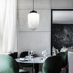 LYKKE - Lampe af mat glas