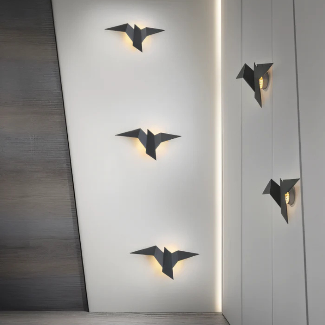 TORE - Kunstnerisk Origami Væglampe