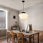 LYKKE - Lampe af mat glas