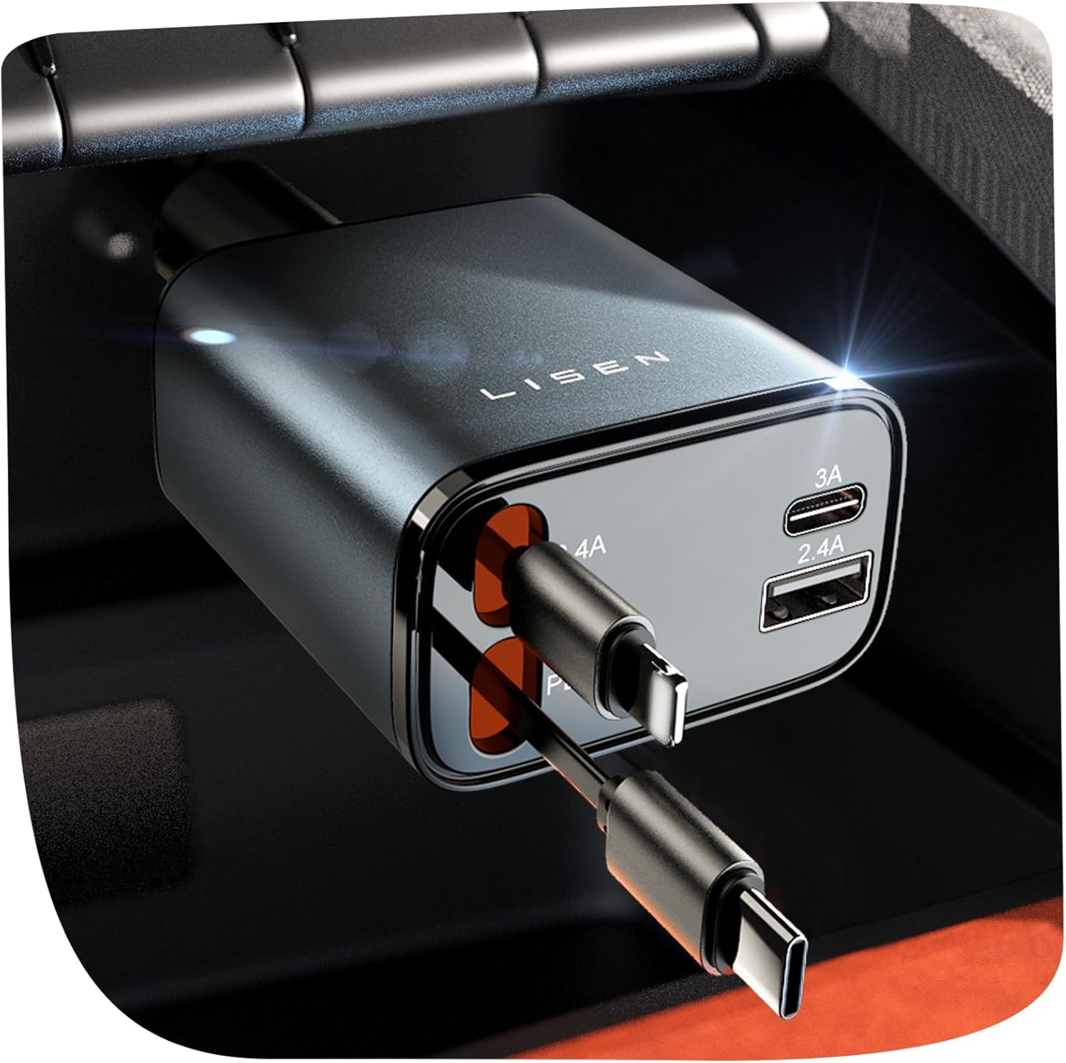 Compact 69W USB C Charger - Udtziehbar