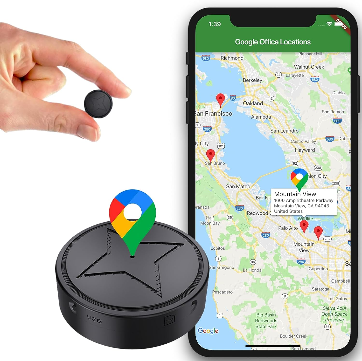 Højtydende Magnetisk GPS Tracker med Cloud Lydstreaming Funktion