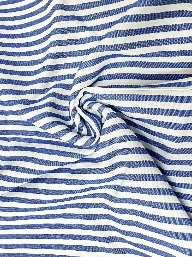 Stribet Sommerkjole med Elegante Lommer