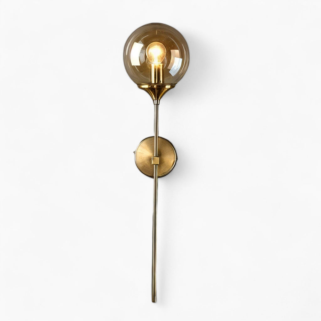 ALMA - Væglampe i norsk stil – klar glasskærm, E14-fatning, ikke dæmpbar