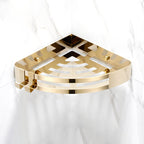 Chic 3-Piece Bathroom Accessory Set - Gold and Silver