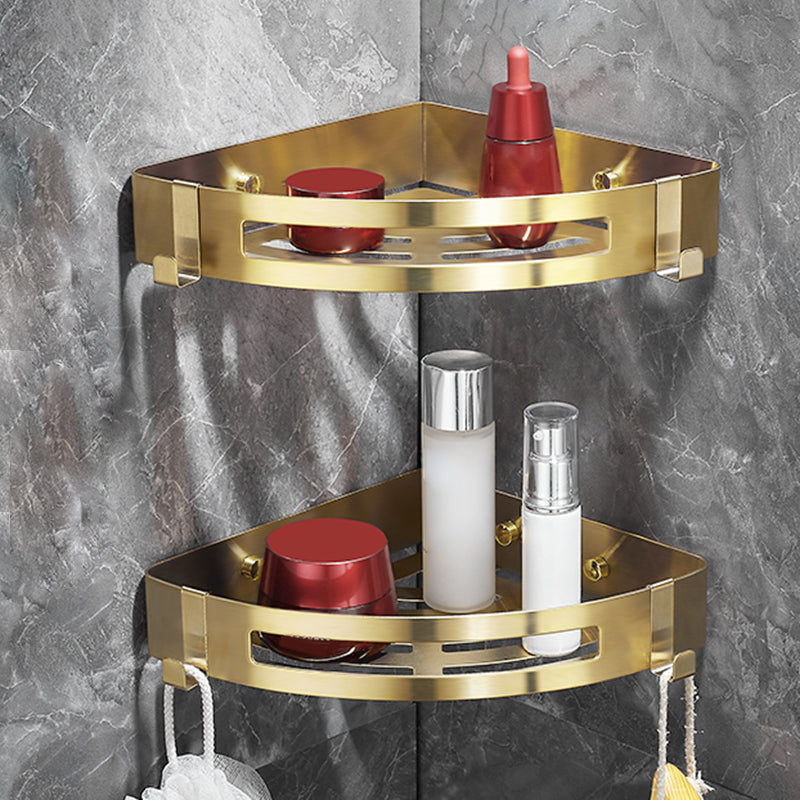 Chic 3-Piece Bathroom Accessory Set - Gold and Silver