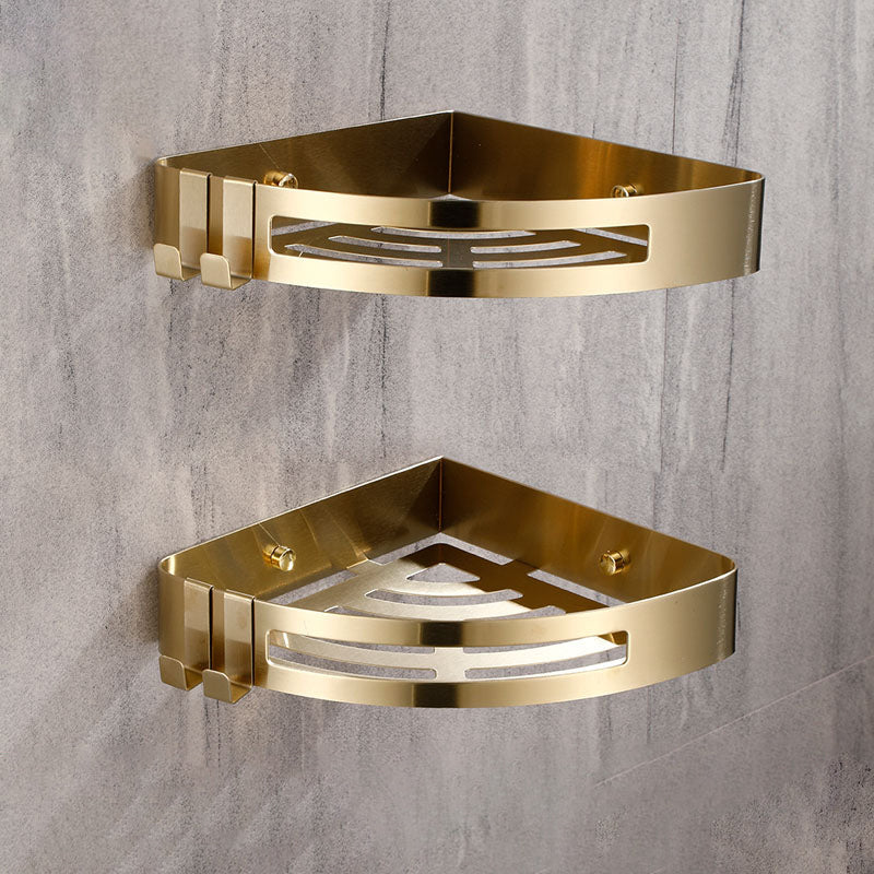 Chic 3-Piece Bathroom Accessory Set - Gold and Silver