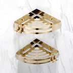 Chic 3-Piece Bathroom Accessory Set - Gold and Silver