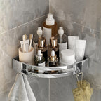 Chic 3-Piece Bathroom Accessory Set - Gold and Silver