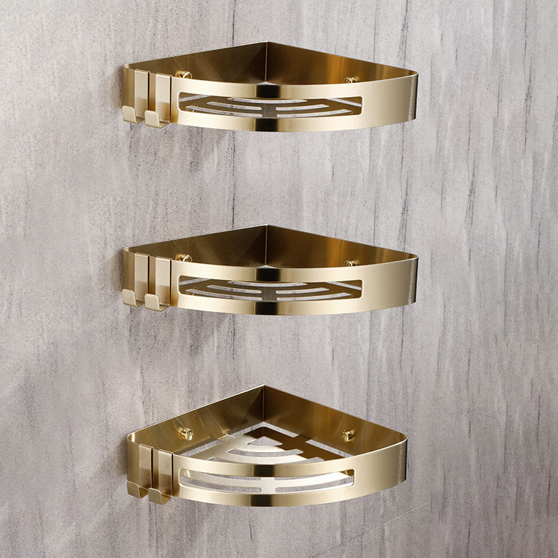 Chic 3-Piece Bathroom Accessory Set - Gold and Silver