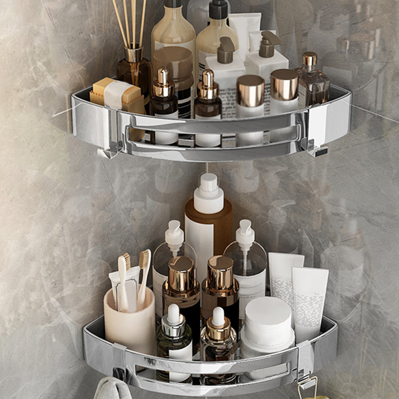 Chic 3-Piece Bathroom Accessory Set - Gold and Silver