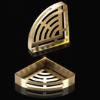 Chic 3-Piece Bathroom Accessory Set - Gold and Silver