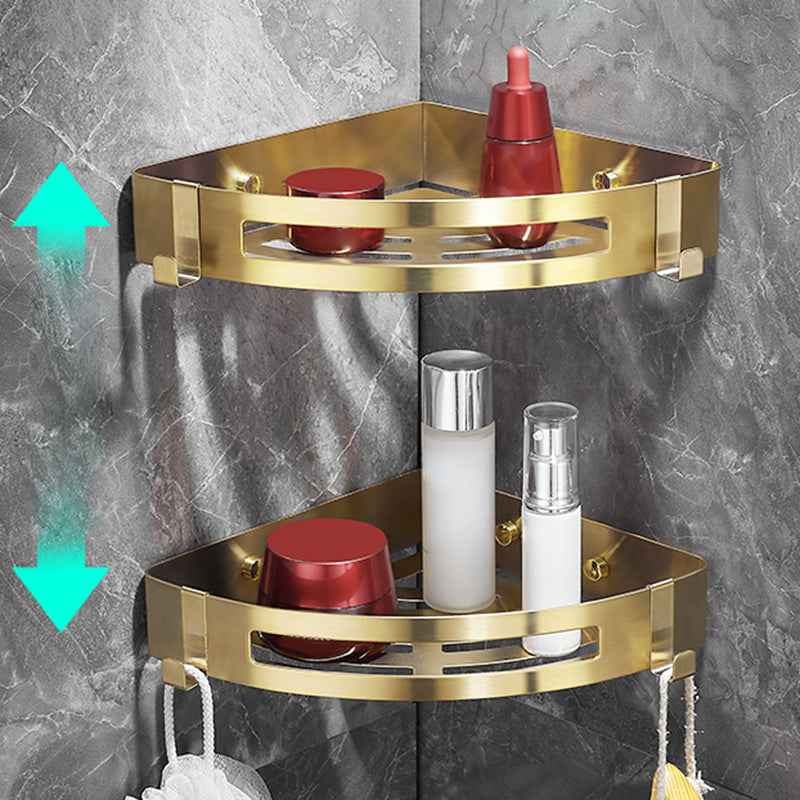 Chic 3-Piece Bathroom Accessory Set - Gold and Silver