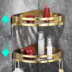 Chic 3-Piece Bathroom Accessory Set - Gold and Silver