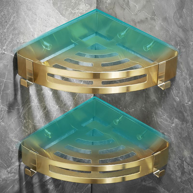 Chic 3-Piece Bathroom Accessory Set - Gold and Silver