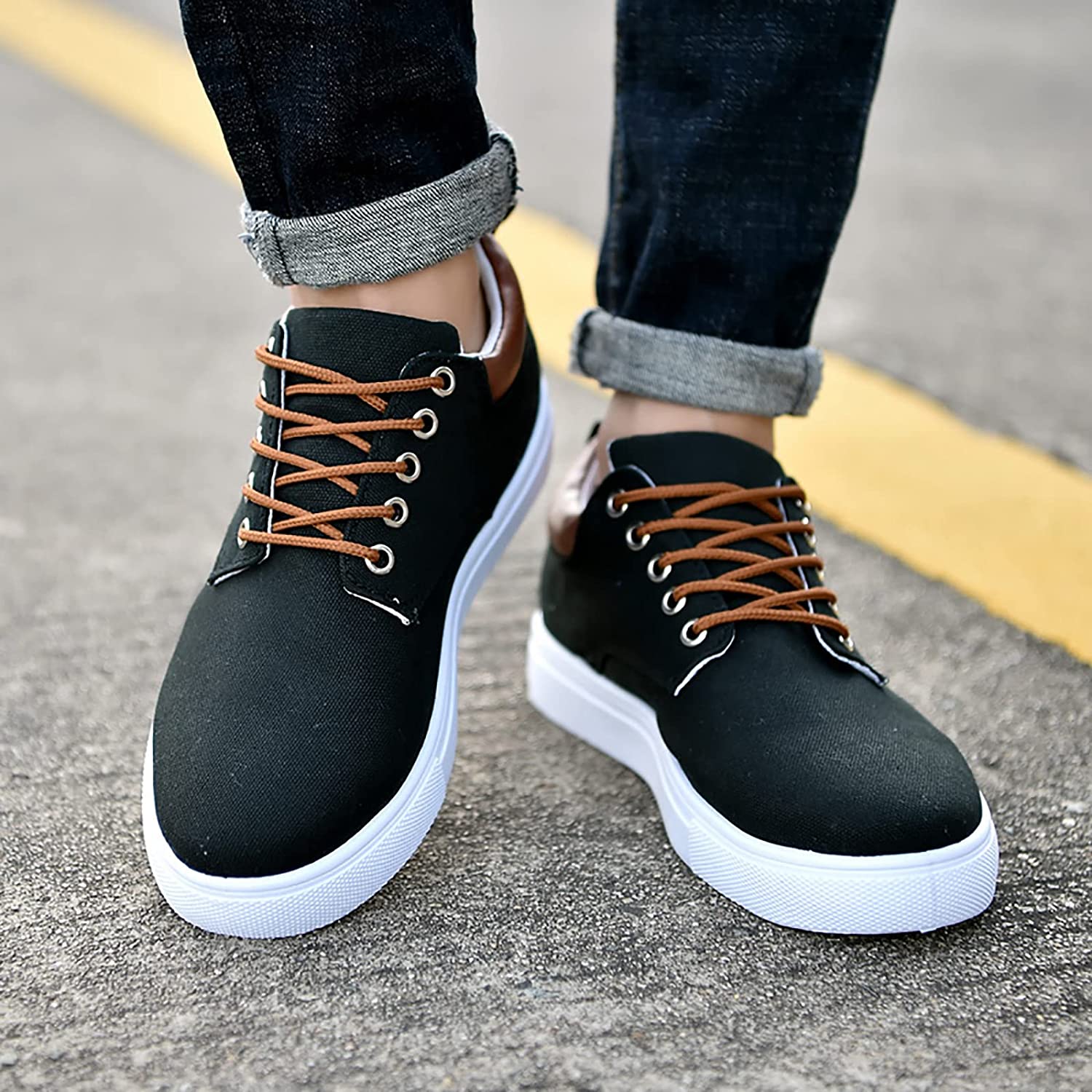 Sneakers - Seje herresneakers med hvid sål