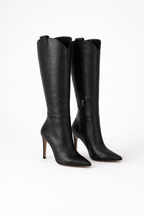Elegant Knee-High Heeled Boots