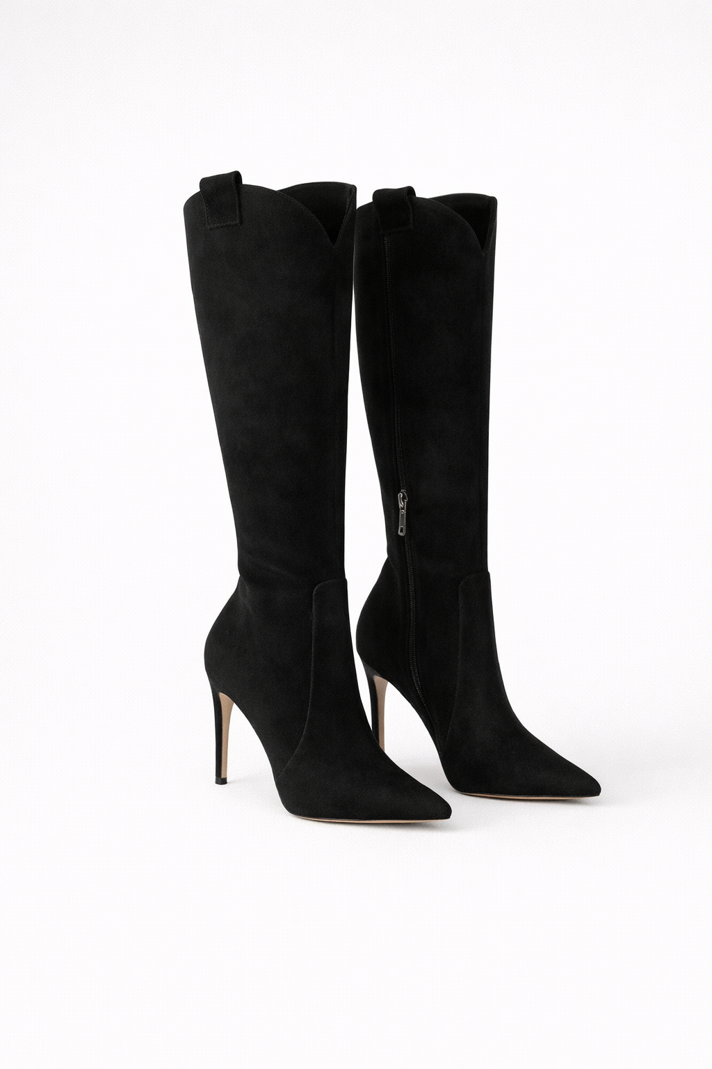 Elegant Knee-High Heeled Boots