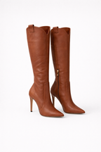 Elegant Knee-High Heeled Boots