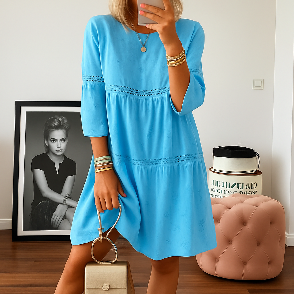 Sommerkjole med blonder