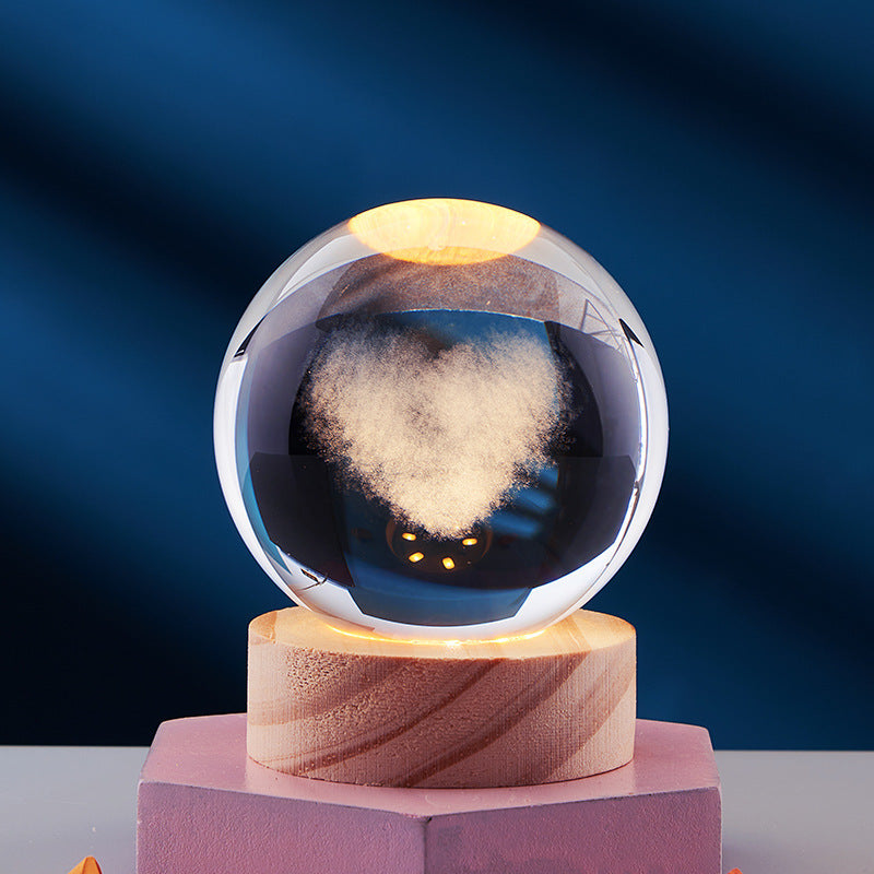 SIVERT - Krystallampe med atmosfærisk LED-lys
