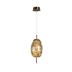 Elegant Pendellampe - Glas Skærm med Fe Motif