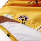 Belle High Waisted, Farverig Damebikini